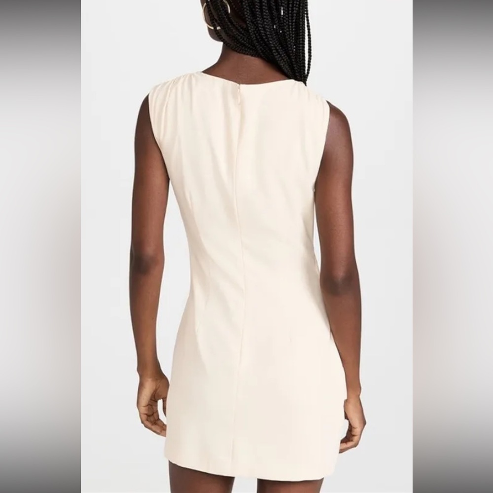 Lioness Revolve High Life Mini Dress Cutout Asymmetric Bone White Small NWT - Picture 6 of 9
